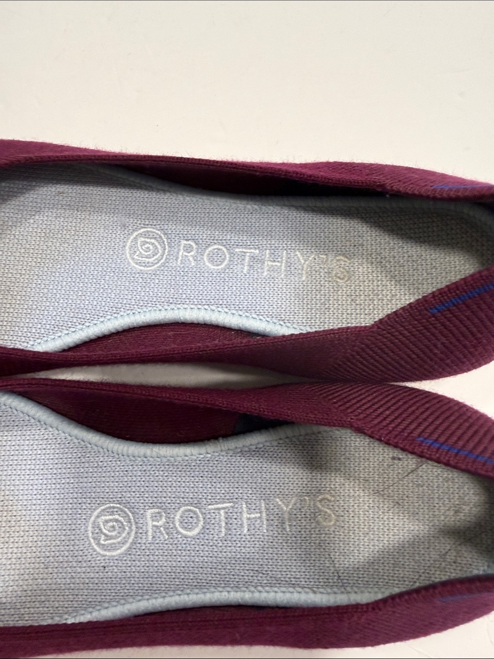 Rothy's Pointed Knit Flat burgundy size 9 - Picture 4 of 8